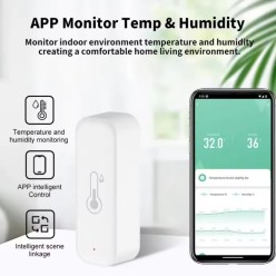 Zestaw 2x Czyjnik Temperatury Wilgotności na Android Termometr Higrometr