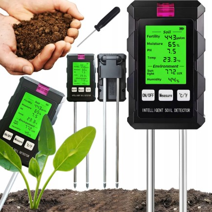 Miernik Ph ziemi Kwasomierz Gleby Tester wilgotność 6w1