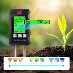 Miernik Ph ziemi Kwasomierz Gleby Tester wilgotność 6w1