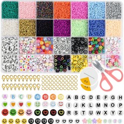 Zestaw Artystyczny Do Robienia Bransoletek i Naszyjników 7000 Elementów