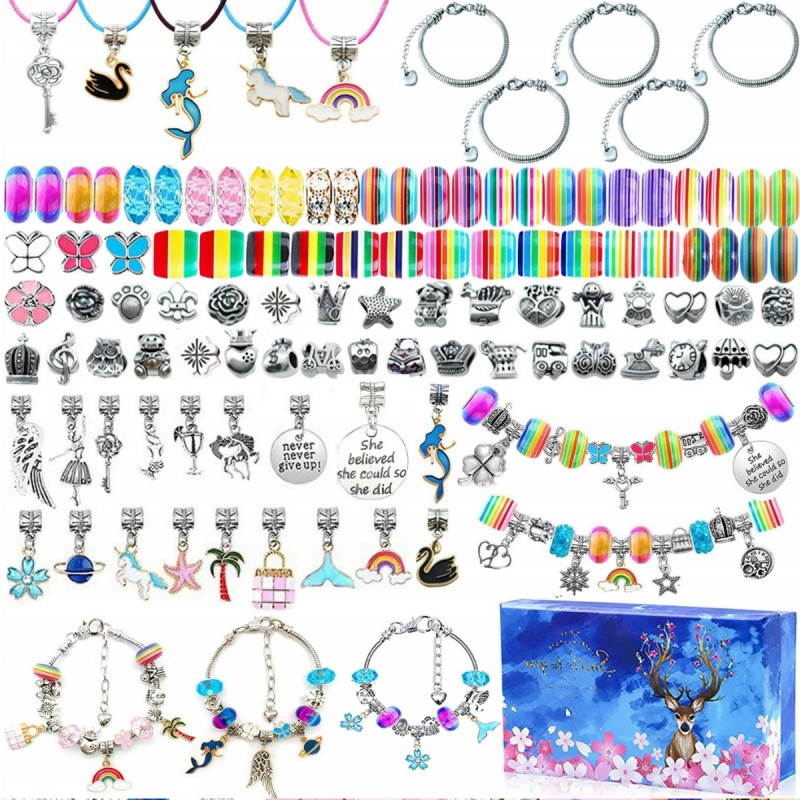 Zestaw Do Robienia Bransoletek Biżuterii Naszyjników Prezent DIY Kreatywny