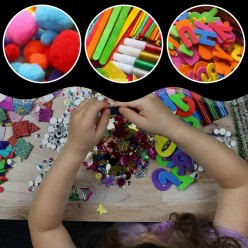 Zestaw Kreatywny Plastyczny Artystyczny 2000 elementów Dla Dzieci