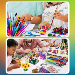 Zestaw Kreatywny Plastyczny Artystyczny 2000 elementów Dla Dzieci