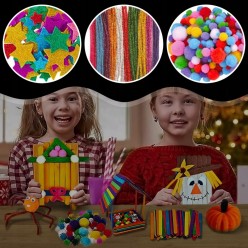 Zestaw Kreatywny Plastyczny Artystyczny 2000 elementów Dla Dzieci