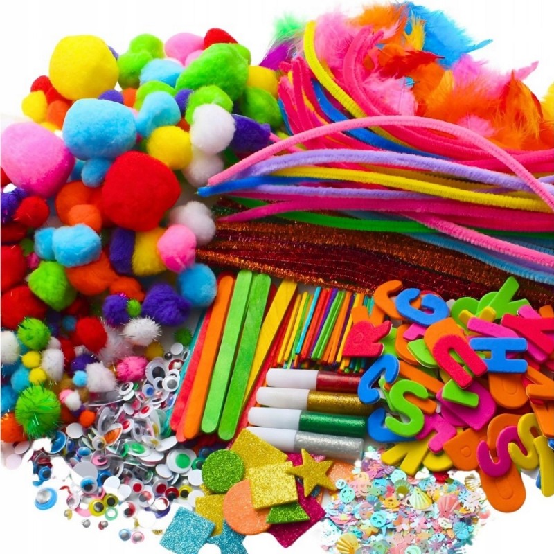 Zestaw Kreatywny Plastyczny Artystyczny 2000 elementów Dla Dzieci