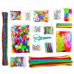 Zestaw Kreatywny Plastyczny Artystyczny 2000 elementów Dla Dzieci