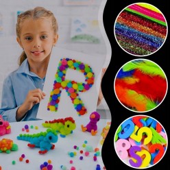 Zestaw Kreatywny Plastyczny Artystyczny 2000 elementów Dla Dzieci