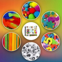 Zestaw Kreatywny Plastyczny Artystyczny 2000 elementów Dla Dzieci