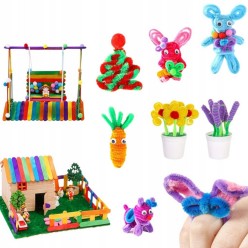 Zestaw Kreatywny Plastyczny Artystyczny 2000 elementów Dla Dzieci