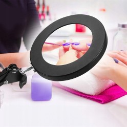 2w1 Lampa Led z Lupą Kosmetyczna Kreślarska Szkło Powiększające 10x