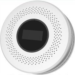 Czujnik Czadu i Dymu Bezprzewodowy Detektor Alarm LED i Dźwięk