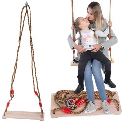 Huśtawka Dla Dzieci Ogrodowa Drewniana Klasyczna 40cm