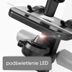 Mikroskop Edukacyjny Dla Dzieci z Podświetleniem LED i Zestaw  Akcesoriów 100x–1200x