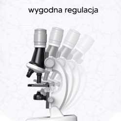 Mikroskop Edukacyjny Dla Dzieci z Podświetleniem LED i Zestaw  Akcesoriów 100x–1200x
