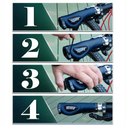 Wygodne Chwyty Rączki Rowerowe Gripy na Rower Antypoślizgowe Mocne EKOSKÓRA