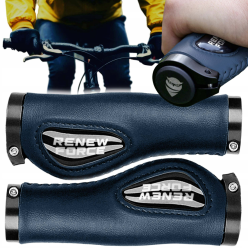 Wygodne Chwyty Rączki Rowerowe Gripy na Rower Antypoślizgowe Mocne EKOSKÓRA