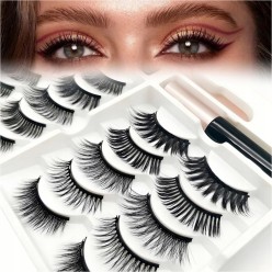 Magnetyczne Rzęsy Zestaw 10 Par + PĘSETA + 2X EYELINER