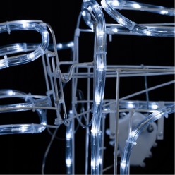 Świecący Duży Renifer z Ruchomą Głową na Boże Narodzenie 110x93cm