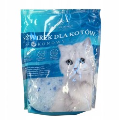 Zestaw Żwirek Silikonowy Niepylący Dla Kota Do Kuwety 4x3,8L