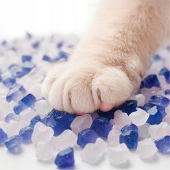 Zestaw Żwirek Silikonowy Niepylący Dla Kota Do Kuwety 4x3,8L