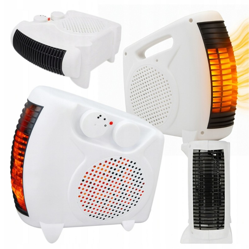Termowentylator Przenośny Farelka Grzejnik Elektryczny Wiatrak 600W Mocny