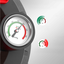 Przyssawka Próżniowa z Manometrem Uchwyt Montażowy Do Szyb i Płytek