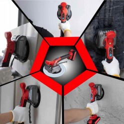 Zestaw Akumulatorowa Przyssawka Do płytek Wibrator Poziomujący 2x21V + Akcesoria