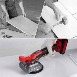 Zestaw Akumulatorowa Przyssawka Do płytek Wibrator Poziomujący 2x21V + Akcesoria