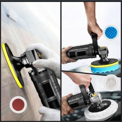 Polerka samochodowa rotacyjna 2600 W z regulacją obrotów + Pady Polerskie