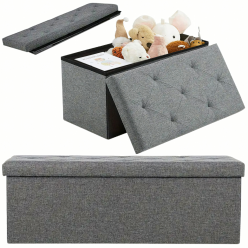 Pojemnik Skrzynia na Zabawki Schowek na Ubrania Duża Pufa