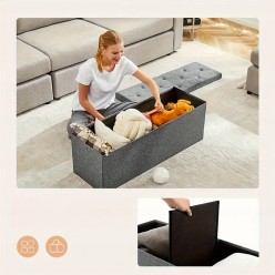 Pojemnik Skrzynia na Zabawki Schowek na Ubrania Duża Pufa