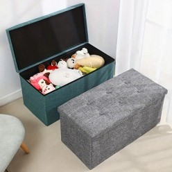 Pojemnik Skrzynia na Zabawki Schowek na Ubrania Duża Pufa
