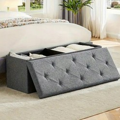 Pojemnik Skrzynia na Zabawki Schowek na Ubrania Duża Pufa