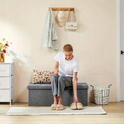 Pojemnik Skrzynia na Zabawki Schowek na Ubrania Duża Pufa