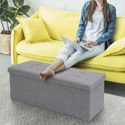 Pojemnik Skrzynia na Zabawki Schowek na Ubrania Duża Pufa