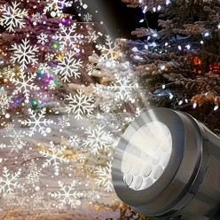 Zewnętrzny Projektor Świąteczny Rzutnik na Dom Płatki Śniegu 230V