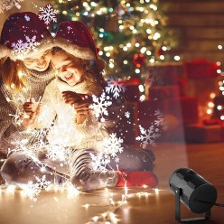 Zewnętrzny Projektor Świąteczny Rzutnik na Dom Płatki Śniegu 230V