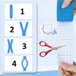 Zestaw Taśm Kinezjologicznych 4 Kolory 5 m x 5 cm – Elastyczne Plastry do Kinesiotapingu