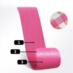 Zestaw Taśm Kinezjologicznych 4 Kolory 5 m x 5 cm – Elastyczne Plastry do Kinesiotapingu