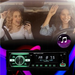 Radio Samochodowe 1 DIN Bluetooth USB Pilot Bezprzewodowy 4x50W