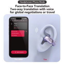Słuchawki Bluetooth Erazer XF28 Pro z Tłumaczeniem AI w Czasie Rzeczywistym 135 Języków
