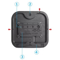 Budzik Zegar Ścienny z Kalendarzem i Temperaturą Duży Cyfrowy