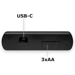 Zegar Budzik Duże Cyfry Data Temperatura Wilgotność Dni Tygodnia USB-C