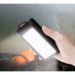 Powerbank Solarny 20000 mAh Latarka i Kompas 2xUSB USB-C MicroUSB Lampa UV