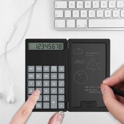 2w1 Biurowy Kalkulator z Elektronicznym Notatnikiem  Zestaw z Rysikiem