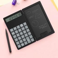 2w1 Biurowy Kalkulator z Elektronicznym Notatnikiem  Zestaw z Rysikiem