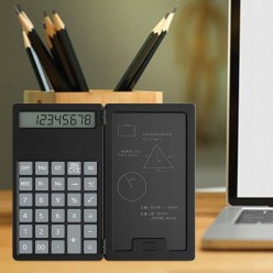 2w1 Biurowy Kalkulator z Elektronicznym Notatnikiem  Zestaw z Rysikiem