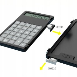 2w1 Biurowy Kalkulator z Elektronicznym Notatnikiem  Zestaw z Rysikiem