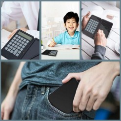 2w1 Biurowy Kalkulator z Elektronicznym Notatnikiem  Zestaw z Rysikiem