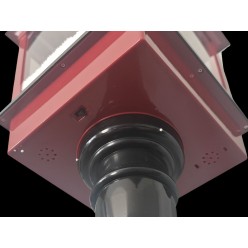 Latarnia Boże Narodzenie Ruchomy Śnieg Świecąca Grająca Kolędy  185 cm